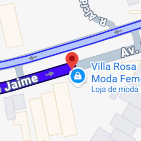 Mapa com a localização da loja Villa Rosa na Avenida Padre Jaime, 2095, Vila Ricci, Mogi Guaçu